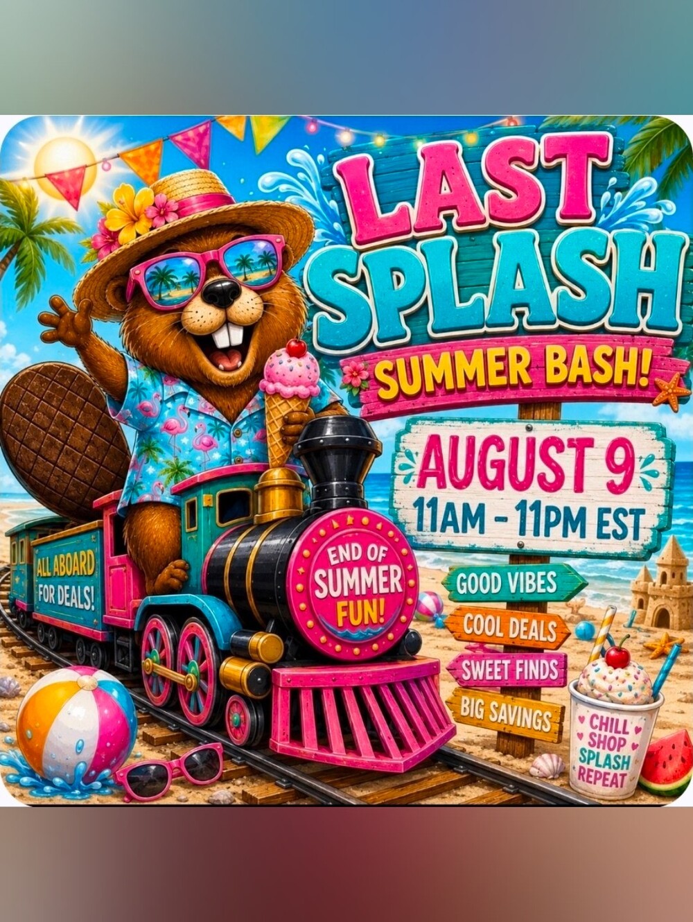 Last Splash Summer Bash Train Show